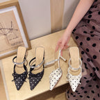 Damen Slingback-Pumps mit elegante Schleifen-Applikation und funkelndem Riemenverschluss EB