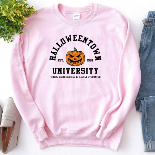 Damen Sweatshirt mit kreativem Halloween-Design und bequemer Passform R&B
