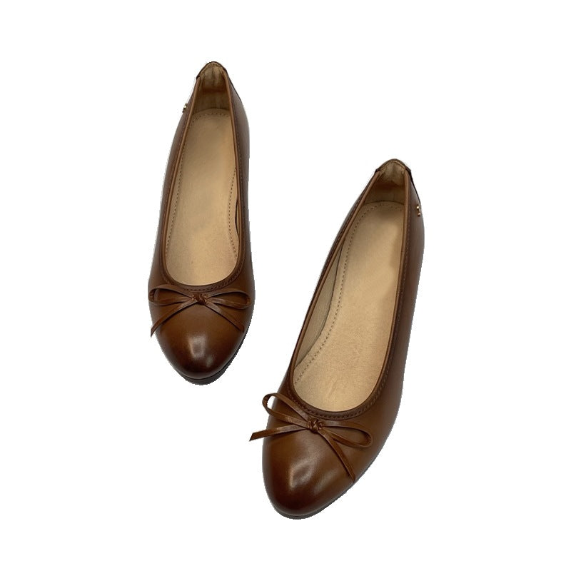 Damen Elegante Ballerinas mit modischem Schleifen-Detail