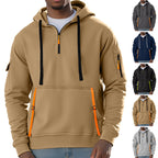 Herren Sportlicher Kapuzenpullover mit stylischen Reißverschlusstaschen R&B