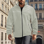 Herren Fleecejacke mit hohem Kragen R&B