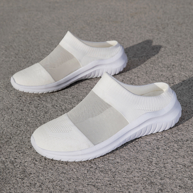 Damen bequeme Clogs aus atmungsaktivem Obermaterial