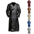 Herren Eleganter langer Trenchcoat aus hochwertigem Material R&B