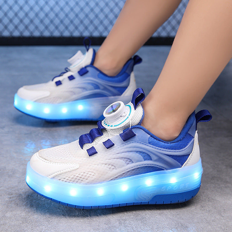 Damen Leuchtende Sport-Sneaker mit bequemer Passform und atmungsaktivem Obermaterial R&B