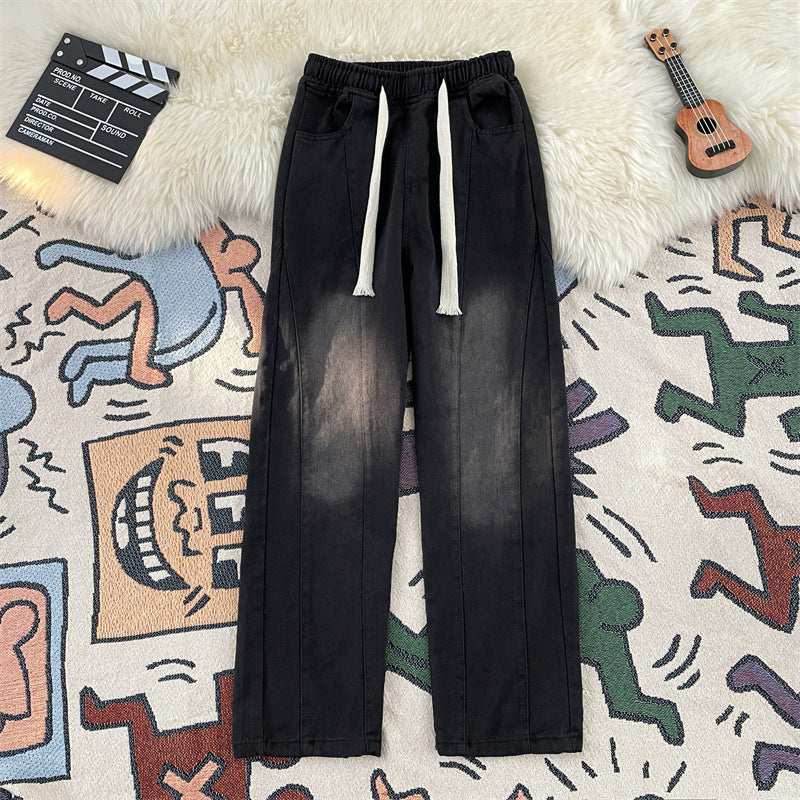Damen lässige Freizeithose mit elastischem Bund und praktischen Taschen R&B