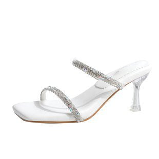 Damen Elegante Riemchen Slipper mit glitzernden Akzenten R&B