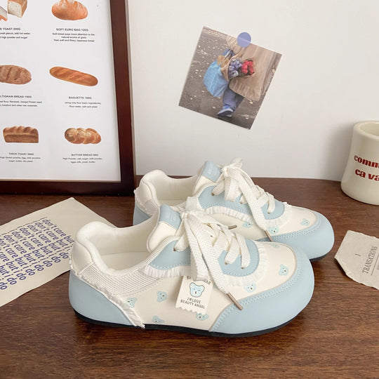 Damen Sneakers mit verspieltem Bärenmotiv und komfortabler Sohle R&B