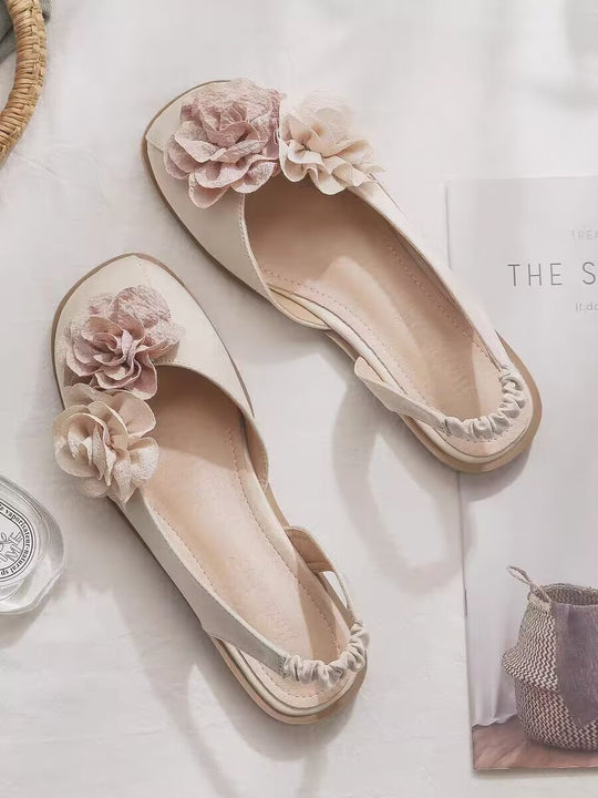 Damen Komfortable Ballerinas mit elastischem Fersenbereich R&B