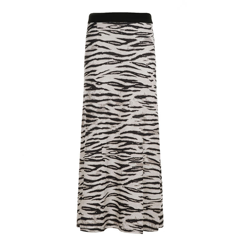 Damen Asymmetrischer Rock mit Rüschendetails und floralem Design R&B