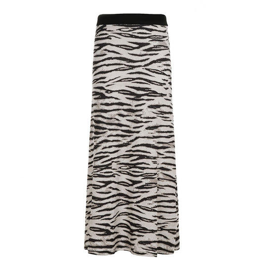 Damen Asymmetrischer Rock mit Rüschendetails und floralem Design R&B