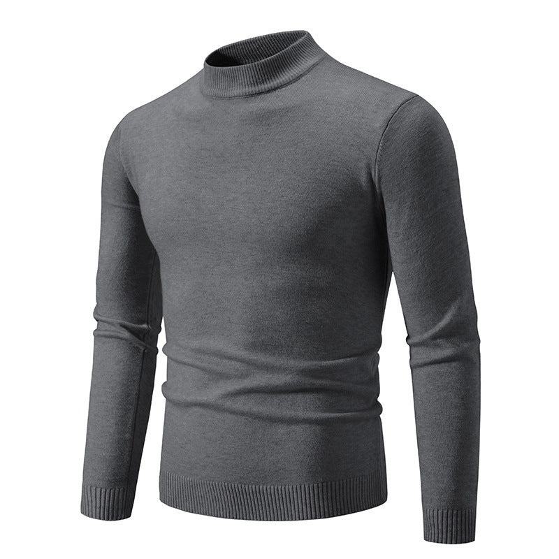 Herren modischer Rollkragenpullover aus feiner Strickqualität R&B