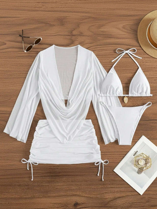Damen Bikini-Set mit elegantem Wickeloberteil R&B