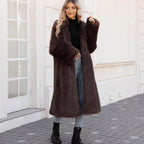 Damen Modischer Long Coat R&B