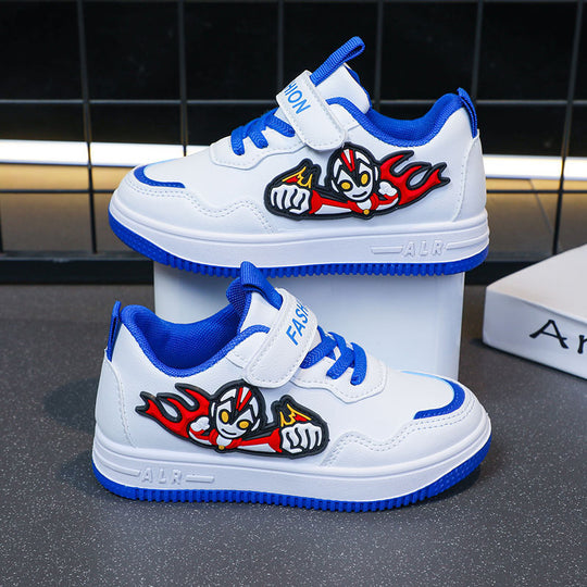 Damen Freizeit-Sneaker mit lässigem Klettverschluss und angesagtem Motivadruck R&B