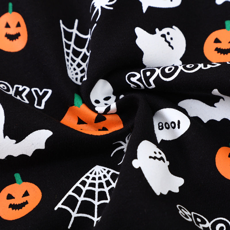Kinder Sweatshirt mit gruseligem Halloween-Motiv R&B