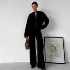 Damen Modisches und bequemes Strick-Ensemble mit weitem Schnitt R&B