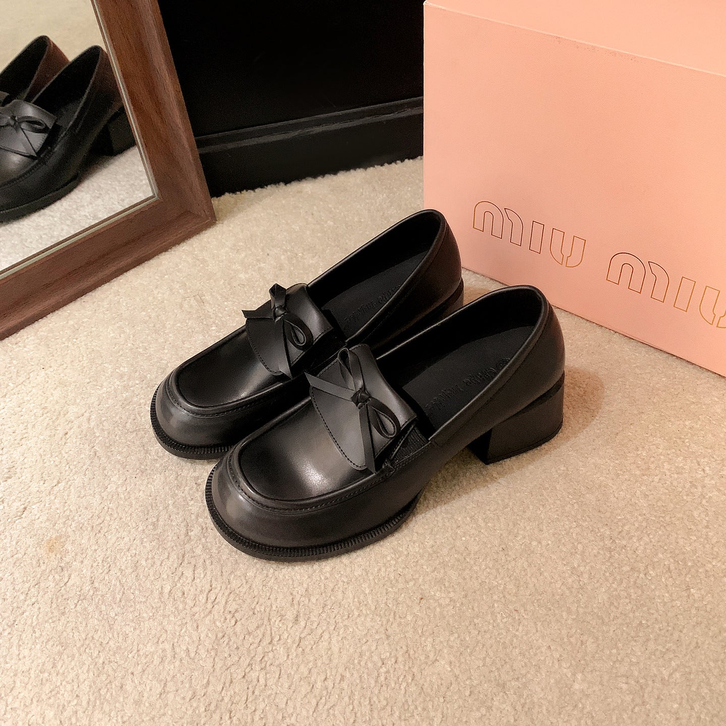 Damen elegante Mokassins mit stilvollem Schleifen-Detail R&B