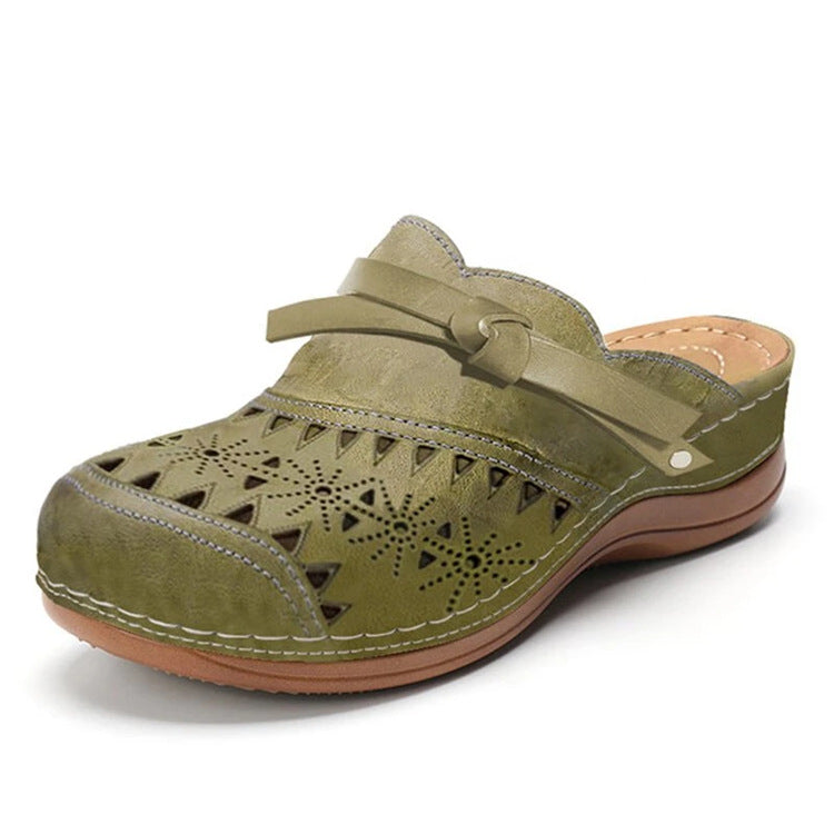 Damen Clogs mit durchbrochenem Obermaterial und komfortabler Fußbettgestaltung R&B