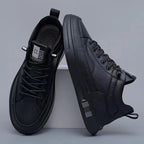 Herren modische Sneaker mit Hochwertiger Lederoberfläche