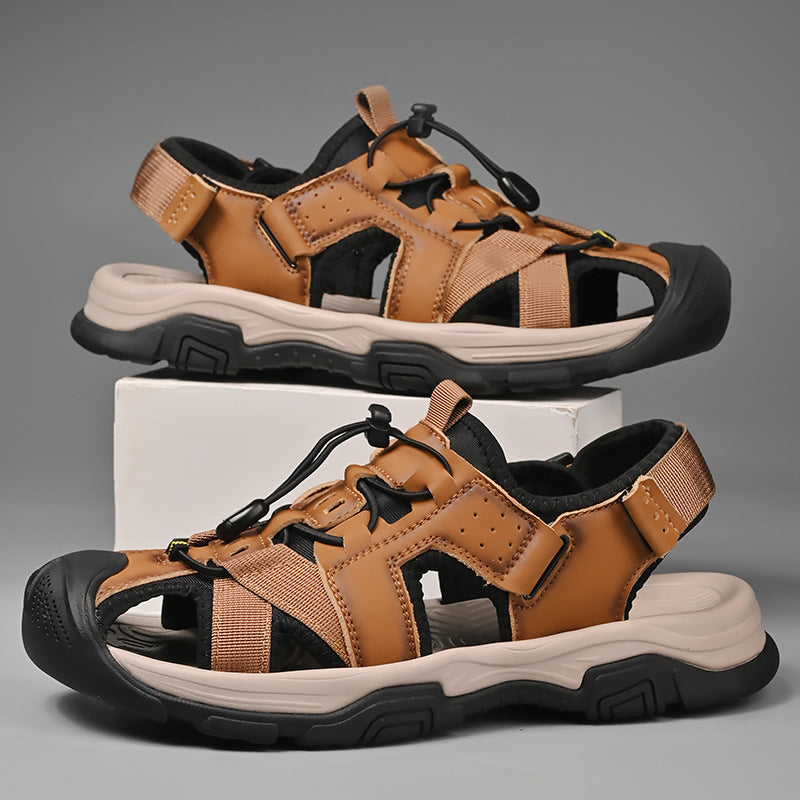Herren Sportliche Sandalen mit rutschfester Sohle und verstellbarem Riemen R&B