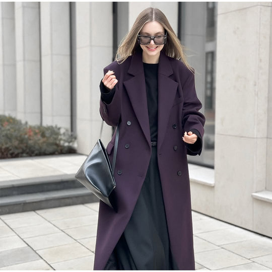 Damen Oversized Trenchcoat mit langen Ärmeln und modernem Schnitt R&B