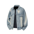 Damen Denimjacke im Vintage-Stil mit lässigem Schnitt und praktischem Druckknopfverschluss