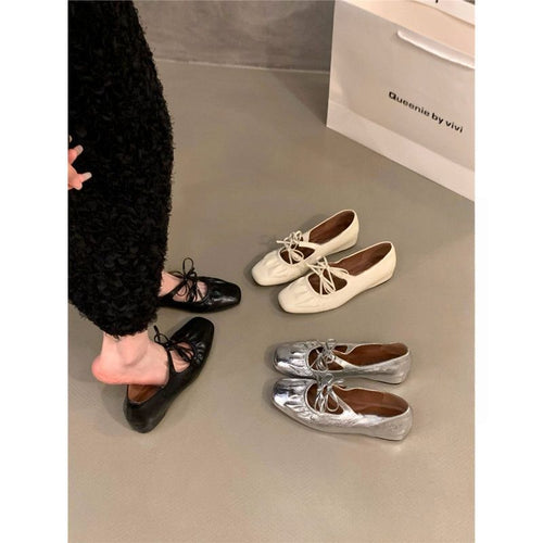 Damen Stylische Riemchen Mules mit dekorativem Schnürdetail R&B
