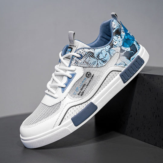 Damen Sportliche Sneakers mit grafischen Akzenten und atmungsaktivem Obermaterial R&B
