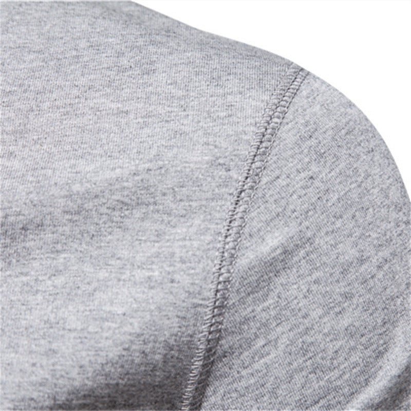 Herren nan schmal geschnittenes Kurzarmshirt mit kurzer Knopfleiste und geripptem Kragen aus Baumwollmix R&B