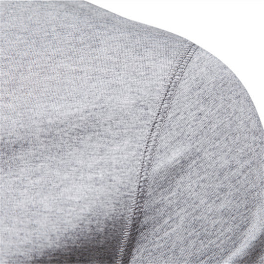 Herren nan schmal geschnittenes Kurzarmshirt mit kurzer Knopfleiste und geripptem Kragen aus Baumwollmix R&B