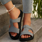 Damen modische Komfortsandalen mit verstellbarem Riemendesign R&B