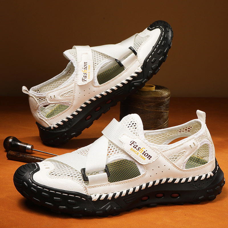 Herren Atmungsaktive Sport-Sandalen mit verstellbarem Riemensystem R&B