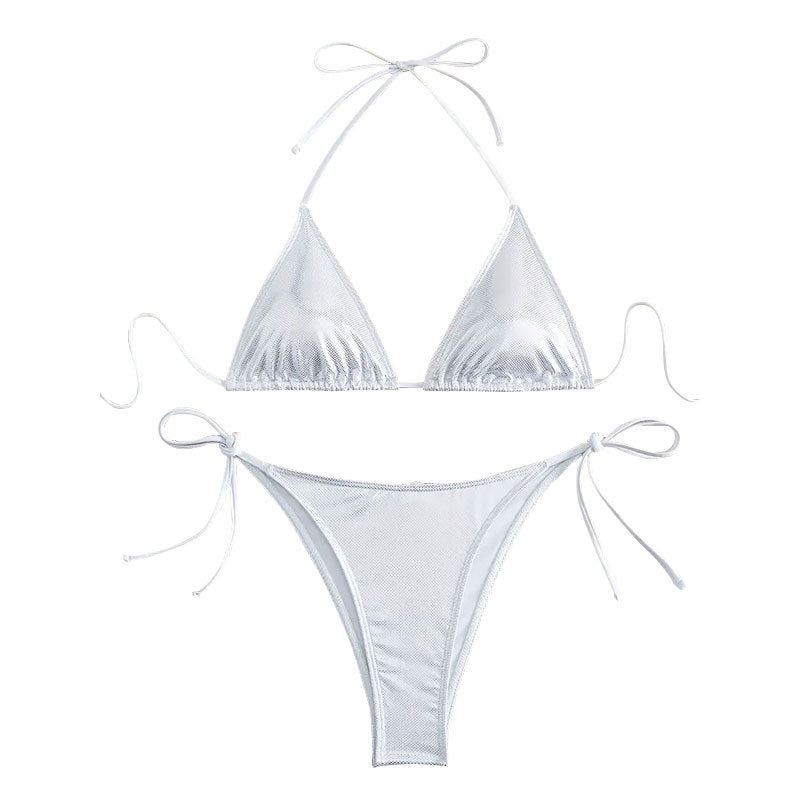 Damen Triangel-Bikini mit verstellbaren Trägern und sexy Slip R&B