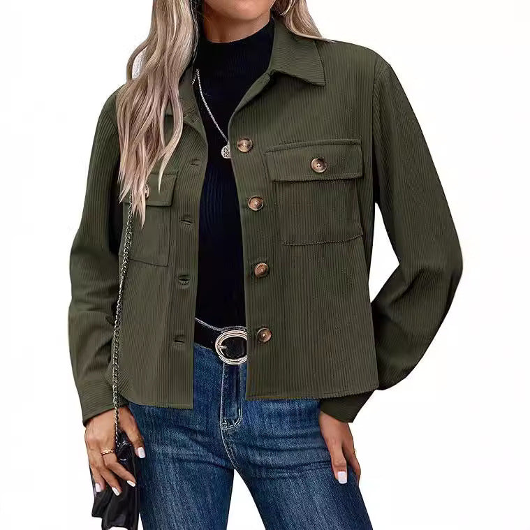 Damen lässige Overshirt-Jacke R&B