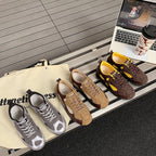 Damen sportliche Freizeit-Sneaker mit atmungsaktiver Obermaterialstruktur und gepolsterter Innensohle R&B