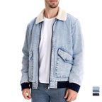 Herren Jeansjacke mit Fleecefutter und praktischen Taschen