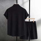 Damen Relaxed Fit Freizeitoberteil mit passender Shorts