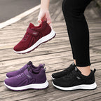 Damen Sportliche Sneakers mit Klettverschluss und atmungsaktivem Mesh-Obermaterial R&B
