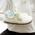 Damen modische Sneaker mit einzigartigem Blumenmotiv und bequemer Dämpfung