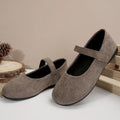 Damen Ballerinas mit verstellbarem Klettverschluss und bequemer Sohle R&B