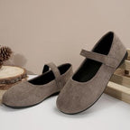 Damen Ballerinas mit verstellbarem Klettverschluss und bequemer Sohle R&B