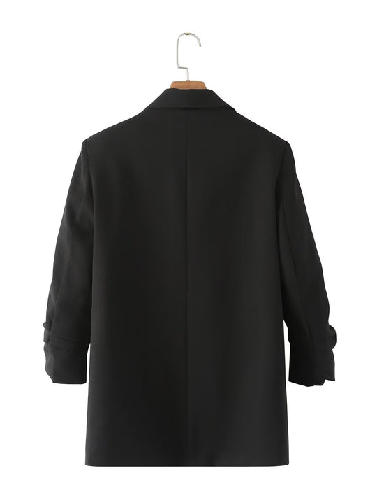 Damen Oversize Blazer ohne Verschluss R&B