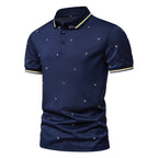 Herren Poloshirt mit modernem Design und dekorativem Muster