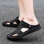 Herren Atmungsaktive Sandalen mit verstellbarem Riemen und rutschfester Sohle R&B