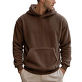 Herren Kuscheliger Fleece-Hoodie mit Kängurutasche R&B