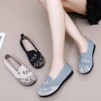 Damen Elegante und komfortable Ballerinas mit floralem Design R&B