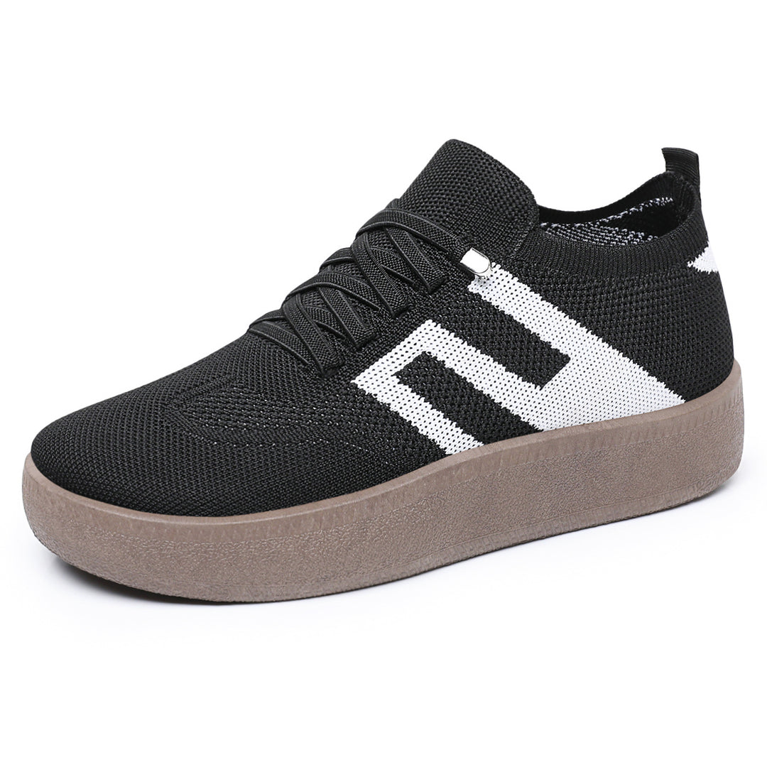 Damen Bequeme und luftige Sneaker mit Plattformsohle R&B