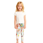 Mädchen Leggings mit buntem Frühlingsdesign R&B
