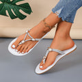 Damen Zehentrenner-Sandalen mit modischem Dekor R&B