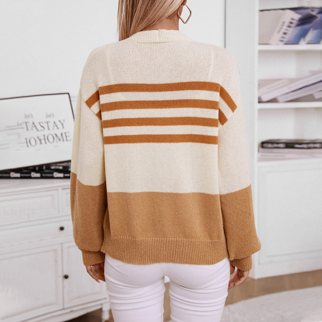Damen Layering Strickjacke R&B